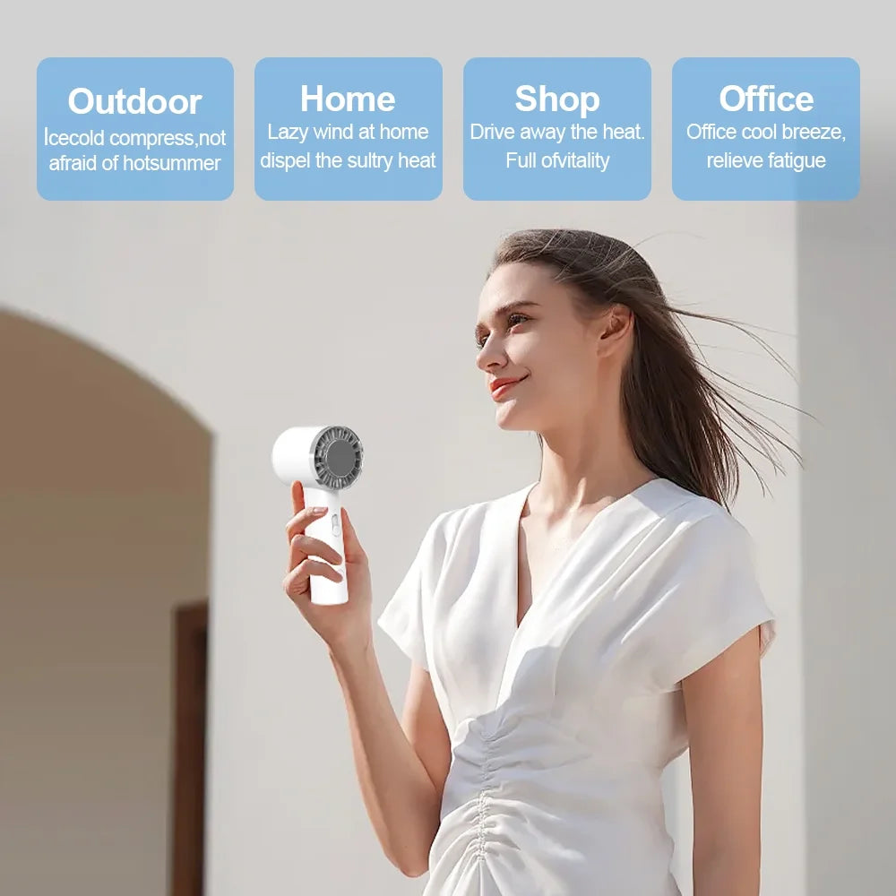 Ice Compress Handheld Fan
