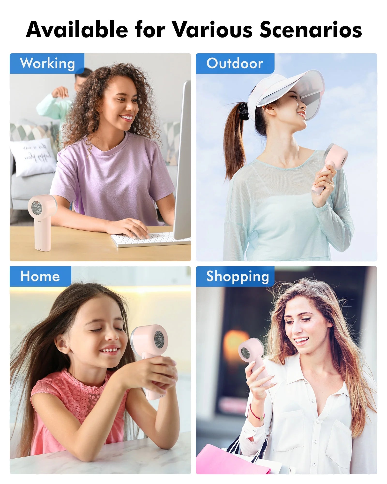 WHATOOK Portable Handheld Fan